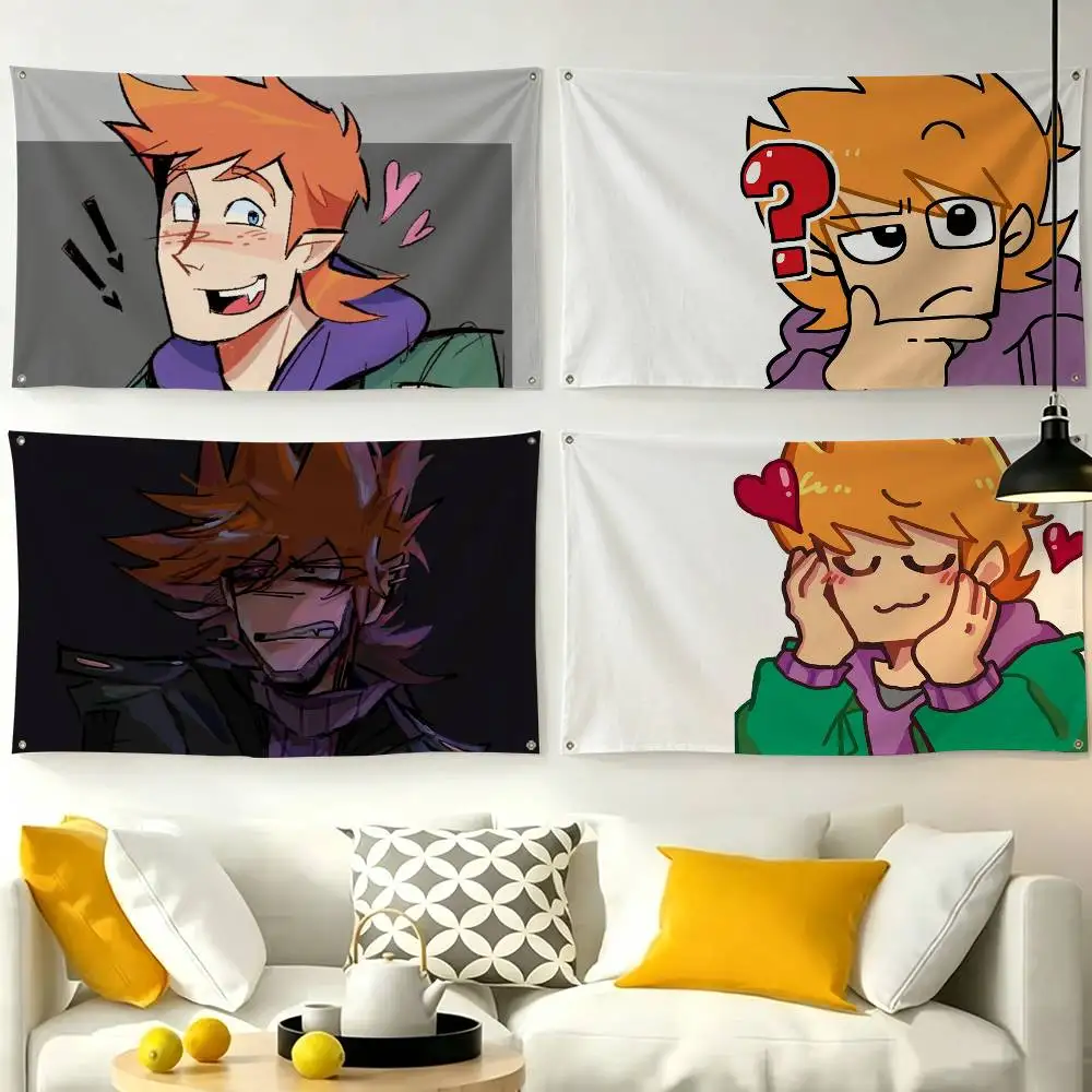 Anime Eddsworld Matt-tt  Flag Suitable For Party Club Outdoor Interior Wall Decoration Banner Fans Gift
