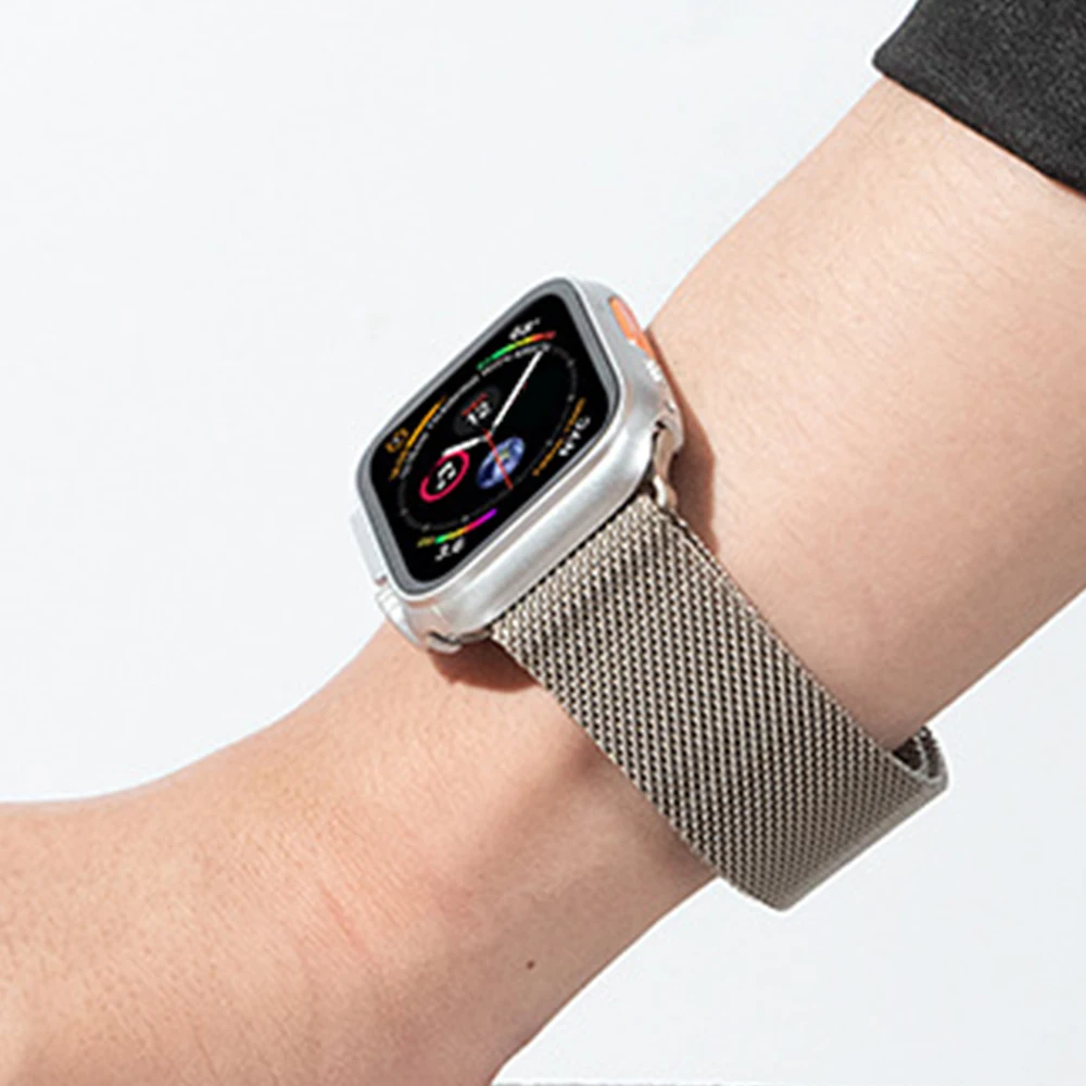 Milanese Magnetic Loop Band for Apple Watch Ultra 2 49mm 10 46mm 9 8 7 45mm Metal Strap for iWatch Series 6 5 4 SE 44mm Bracelet