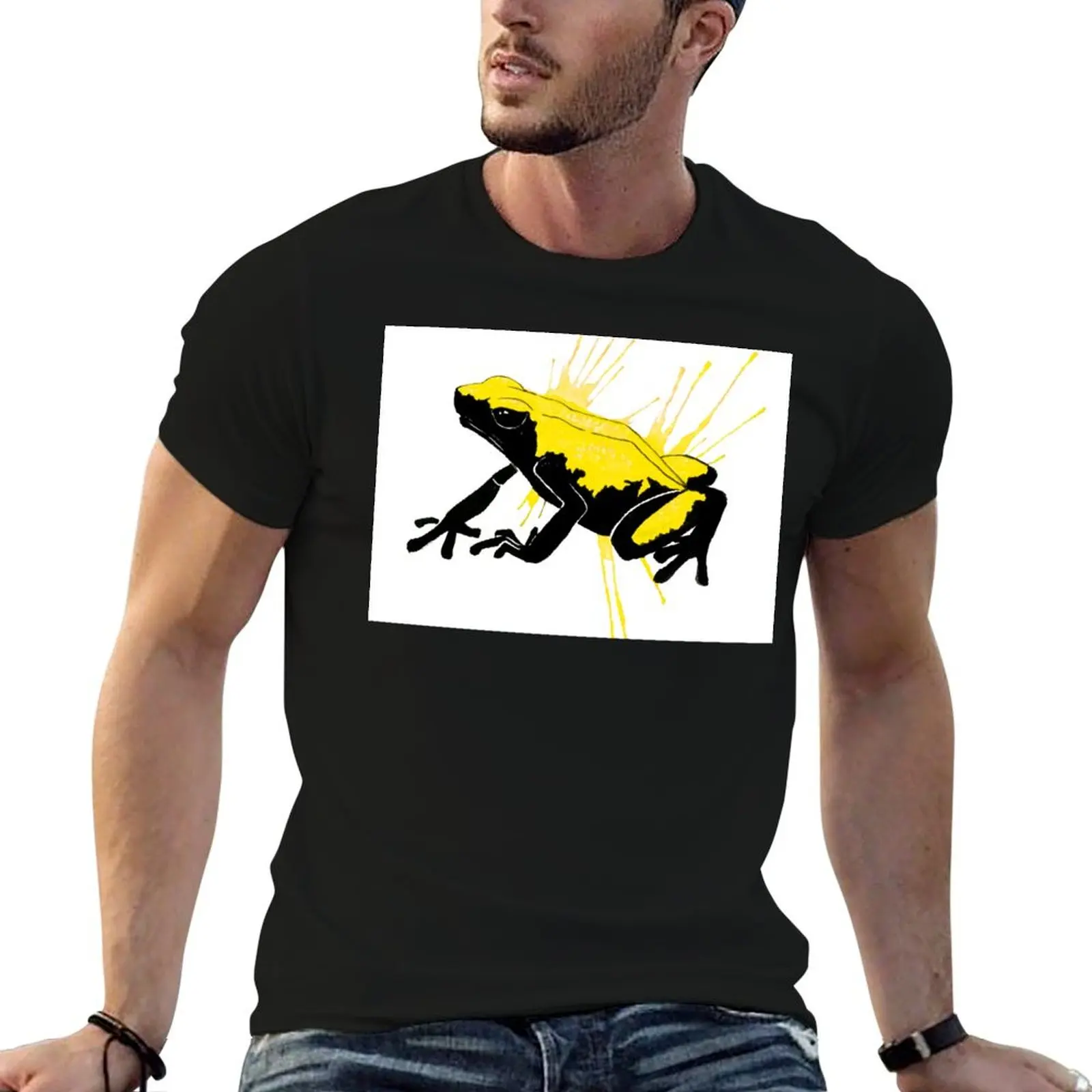 

A. Galactonotus Yellow Splash-Backed Dart Frog T-Shirt man t shirt designer t shirt custom print T-Shirt
