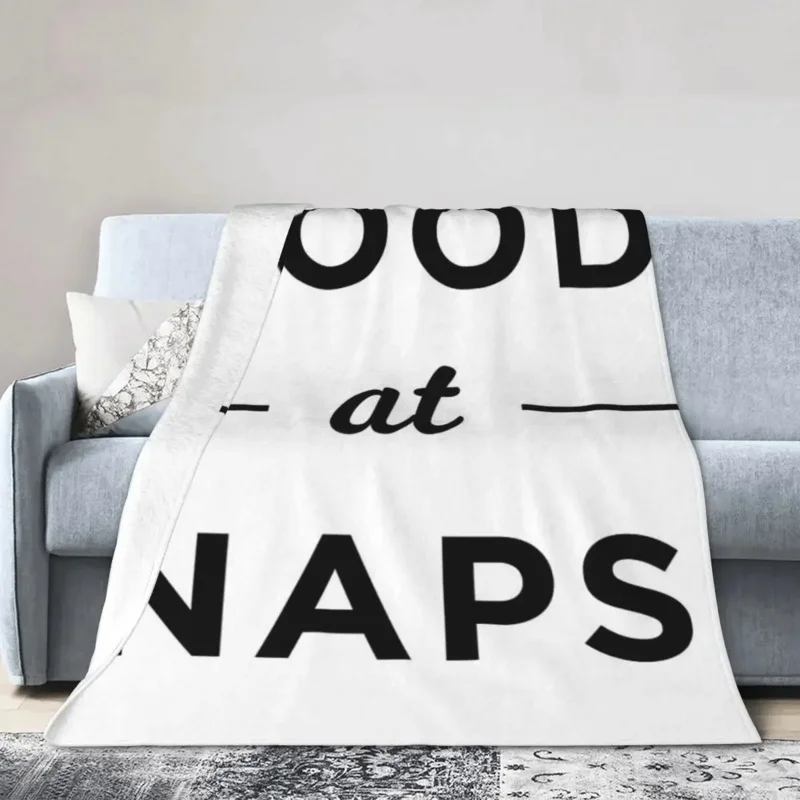 

Good At Naps Blankets Soft Warm Flannel Throw Blanket Cover for Bed Living room Picnic Travel Home Couch