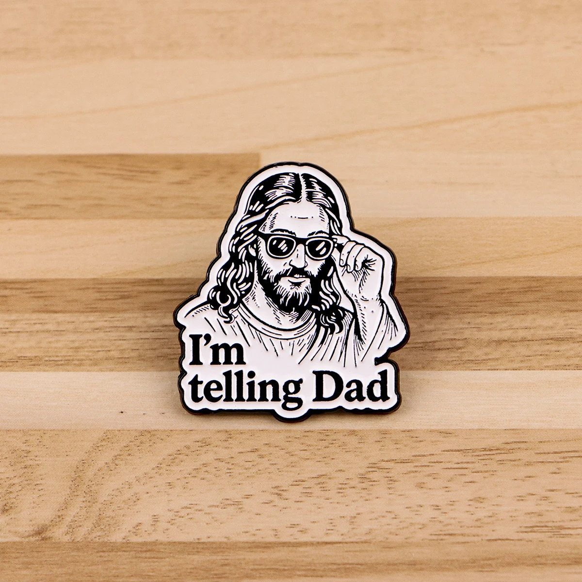 Jesus Lapel Pins for Backpacks Cartoon Brooch for Clothes Enamel Pin DIY Metal Badges Jewelry Accessories