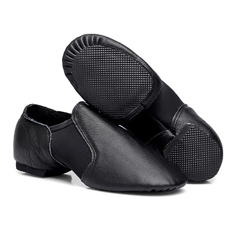 Genuine Leather Jazz Dance Shoes For Girls Brown Black Anti-Slip Jazz Shoes Adult Dance Sneakers High Quality Jazz Shoes