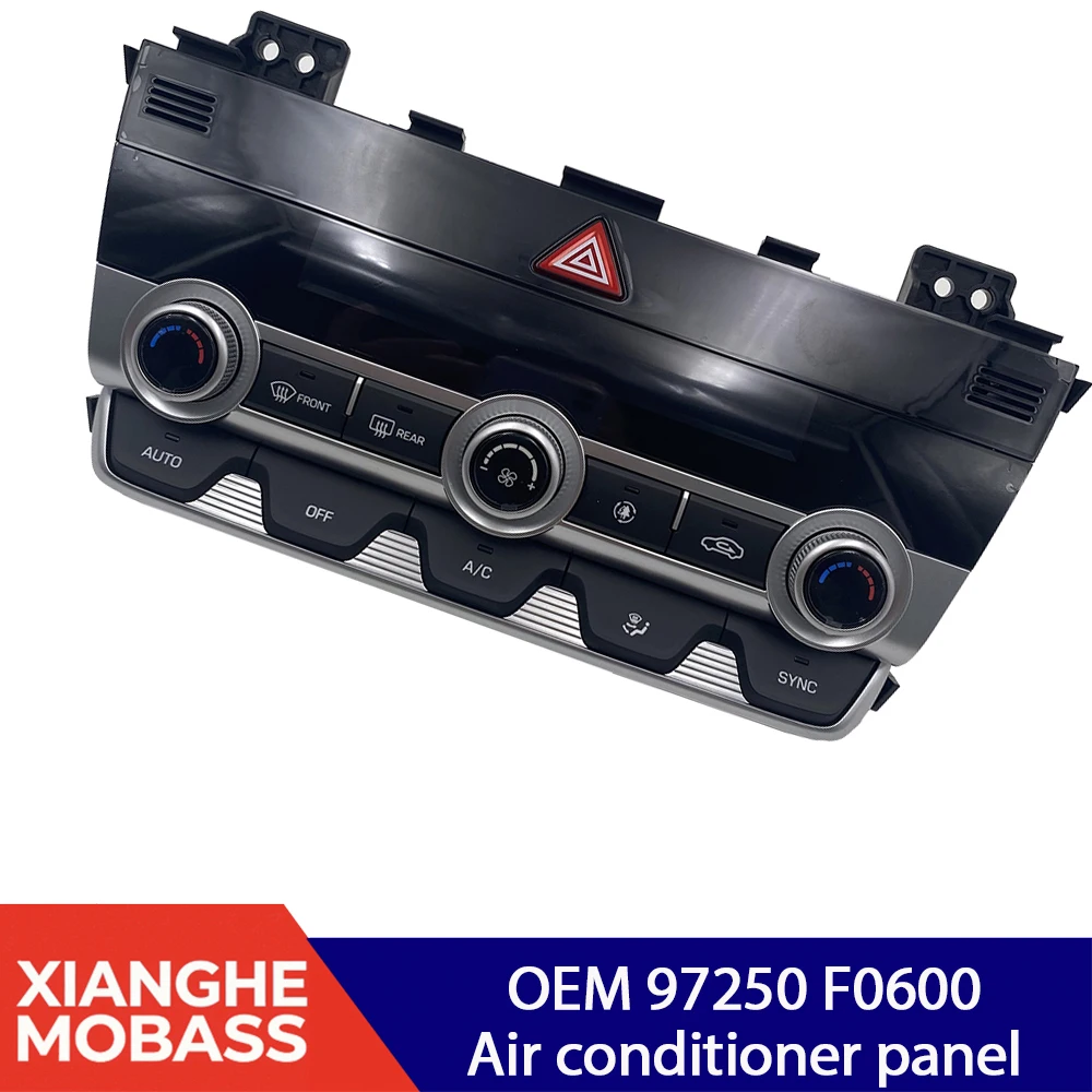 Air Conditioner Switch Panel For Hyun-dai Elantra AD 2016-2018 Cold and Warm Control Switch Air Condition Knob OEM 97250F0600