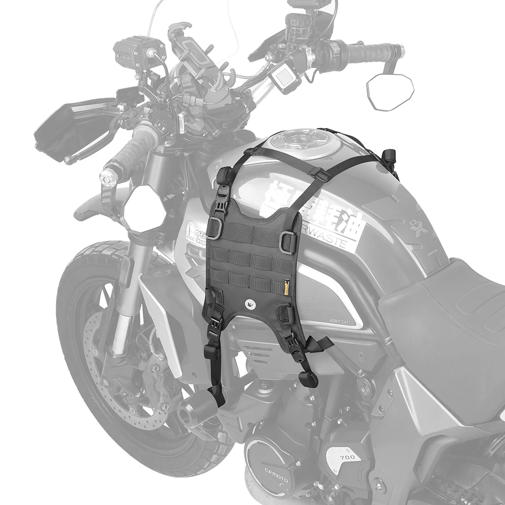 Motorcycle Tank Side Hanging System Motor Fuel Tank Side Bag Base Motor Vest With MOLLE System Front Bag Mounting Base