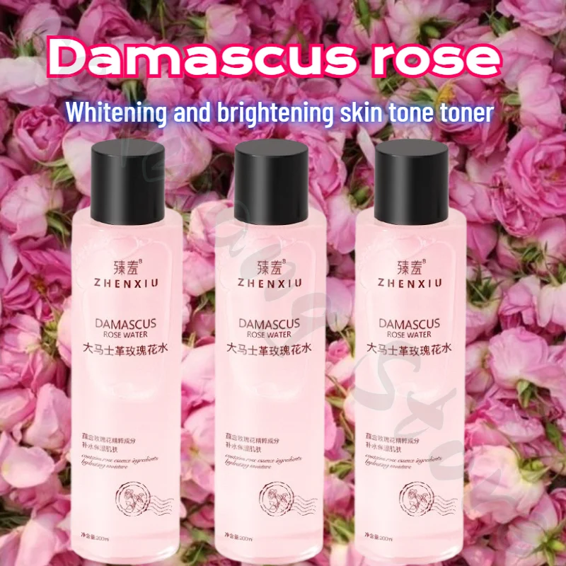 Damascus Rose Water, Oil Control, Moisturizing, Brightening Skin Tone, Shrinking Pores, Wet Compress Rose Hydrosol 200ml