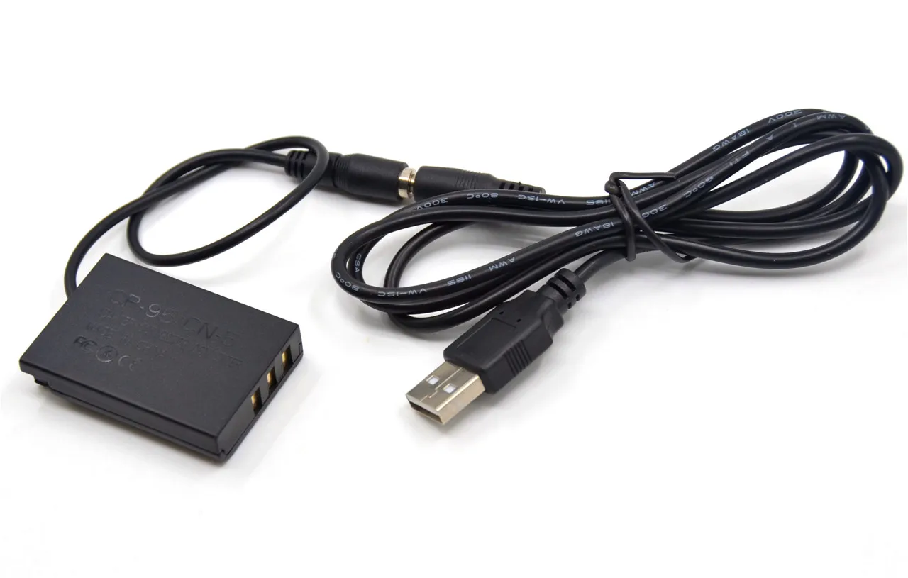 USB Cable + NP 95 Dummy Battery CP-95 Power Adapter Supply for Fujifilm F30 F31FD X100 X-S1 Real 3D W1 X70 X100T