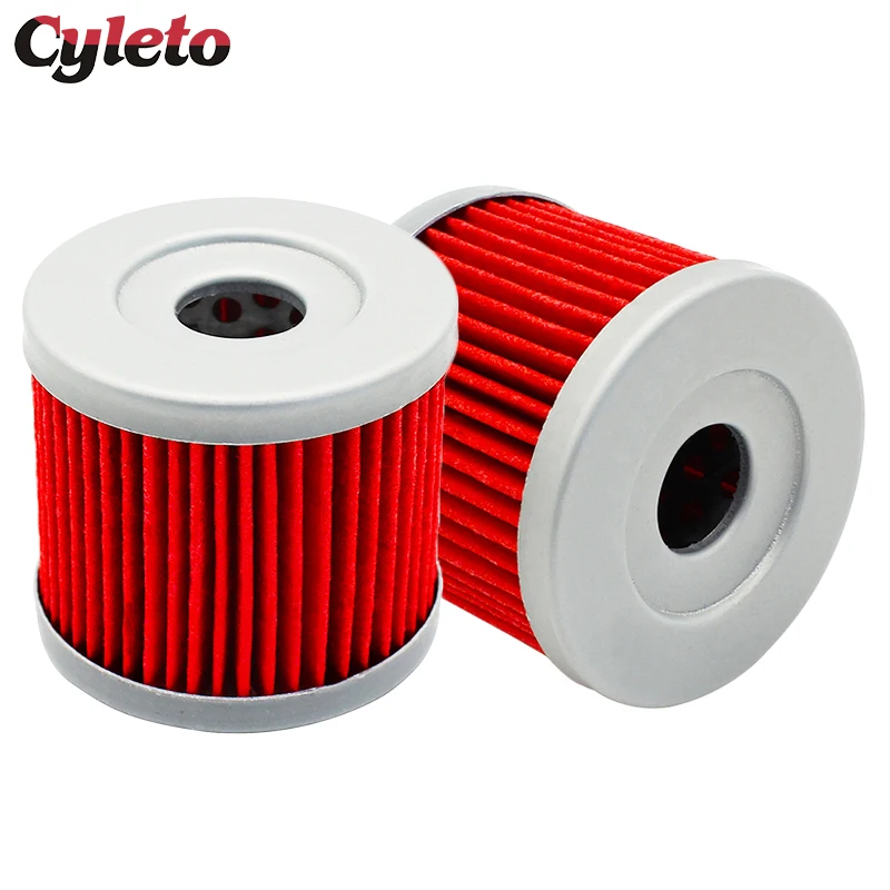 Cyleto Motorcycle parts Oil Filter For Suzuki TU125 Epicuro UC125 UC150 Burgman UH125 UH200 UX125 Sixteen UE125 UE150 1999-2018