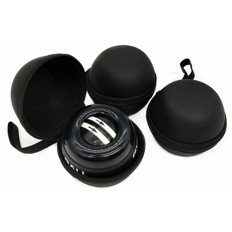 1Pc EVA Small Wrist Gyro Grip Ball Storage Bag Black Zip Headphone Case 8*8*8CM New