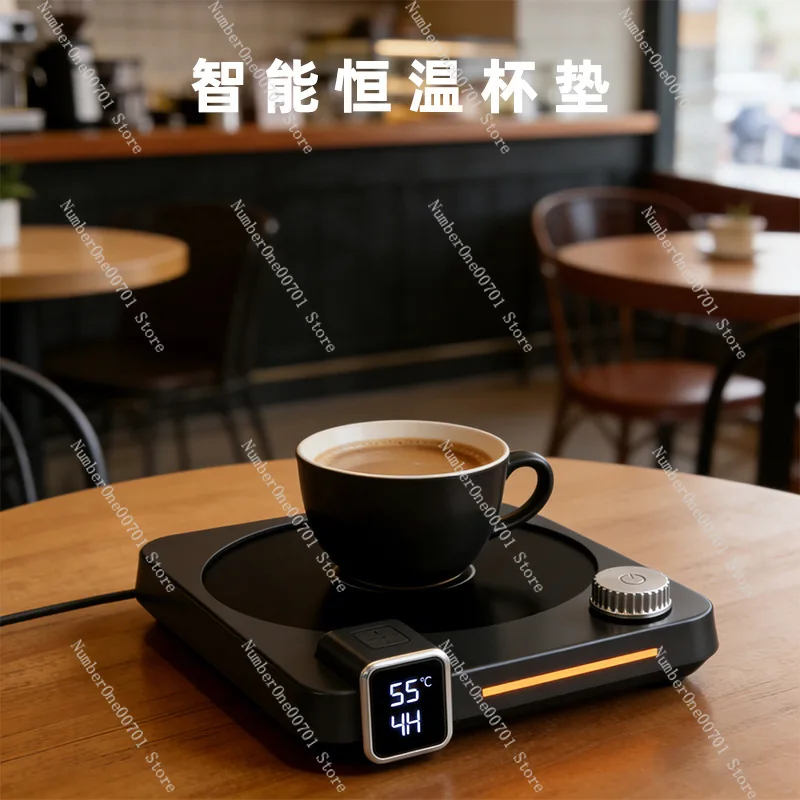 Coffee Mug Warmer with 9 Temperature Settings, 40W Desk Cup Heater 55℃ Constant Warm, Timer Auto Shut Off, Gift for Home Office