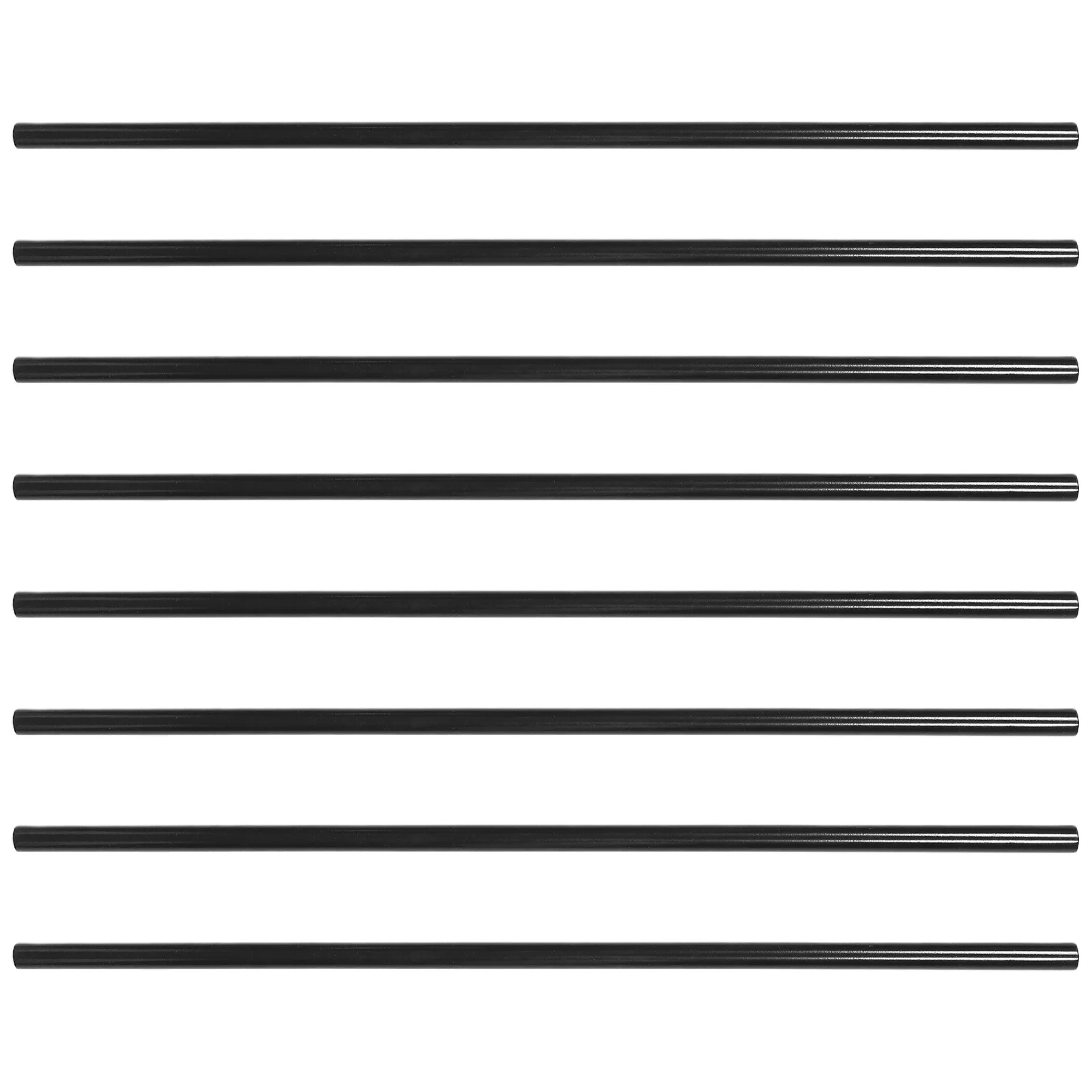 

8pcs 16Mm Iron Round Tubes For Clothing Rack Black Detachable Assembly Portable Closet Mounting Accessory Wardrobe Shoe Rack