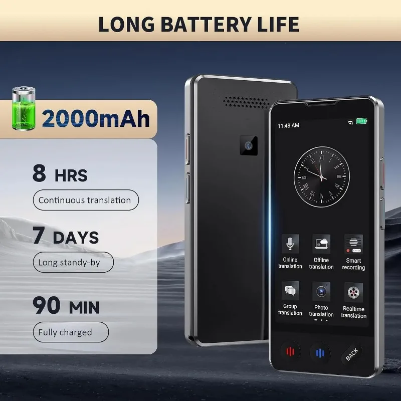 مترجم F13 ذكي AI ChatGPT مساعد صوتي ترجمة دقيقة يدعم 140 لغة تسجيل الصور دون اتصال بالإنترنت