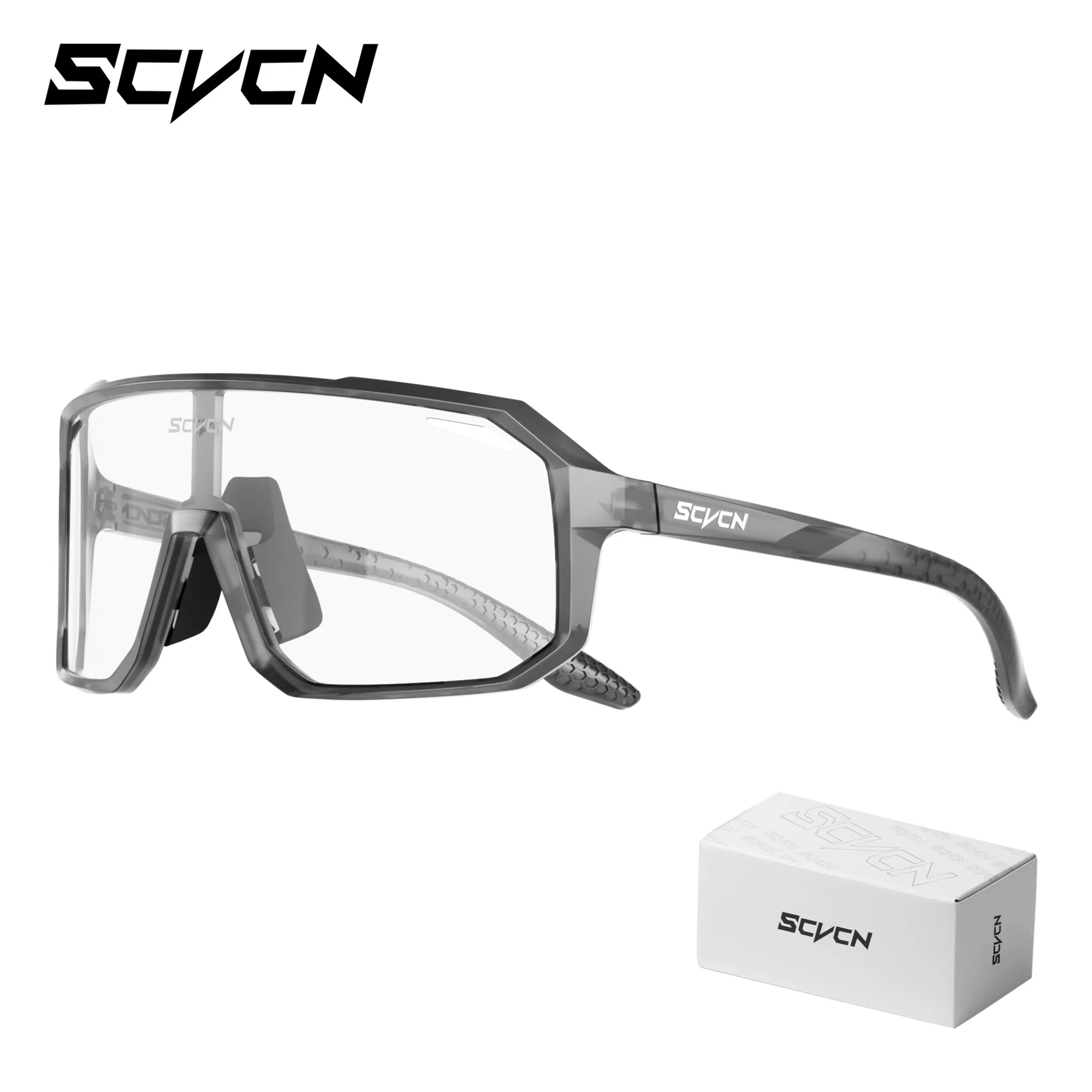 SCVCN Trendige Fahrradbrille, modische Sonnenbrille, MTB-Fahrradbrille, Campingbrille, UV400-Schutzbrille für Herren und Damen