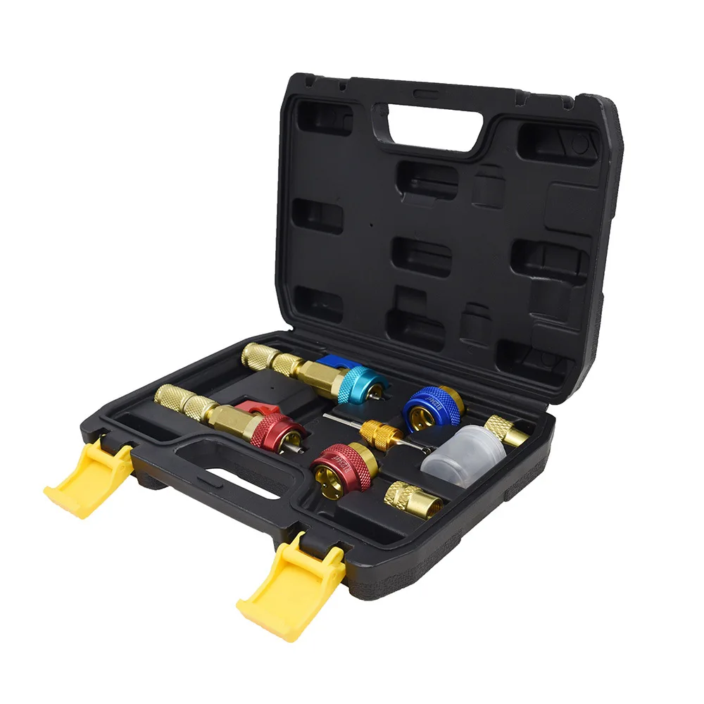 Upgraded A/C Valve Core Remover Tool Kit For Household Car AC For R22 R134a R1234yf Refrigerant Valve Pin Replacement Repair Set
