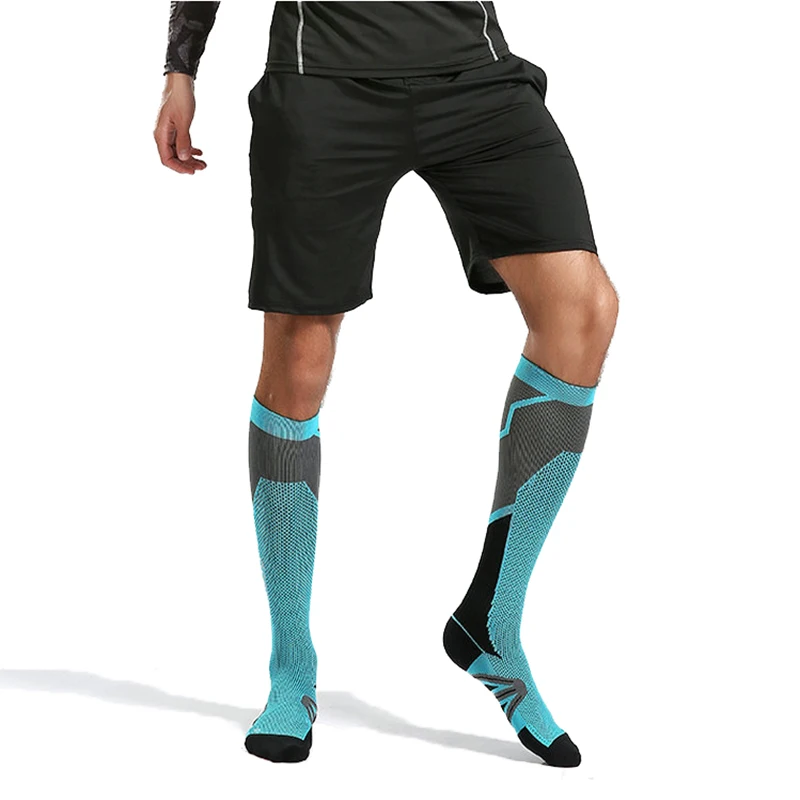 Compression Socks For Men Women Marathon Football Bicycles 20-30mmHg Nylon Sports Socks Elastic Prevent Varicose Edema Fatigue