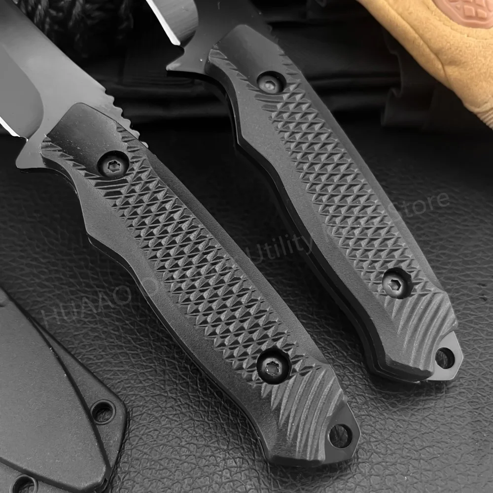 Couteau à lame fixe de Camping de haute dureté, lame 5Cr13Mov, manche en ABS, gaine de couteau fixe, couteau de survie, outils de transport EDC, cadeaux