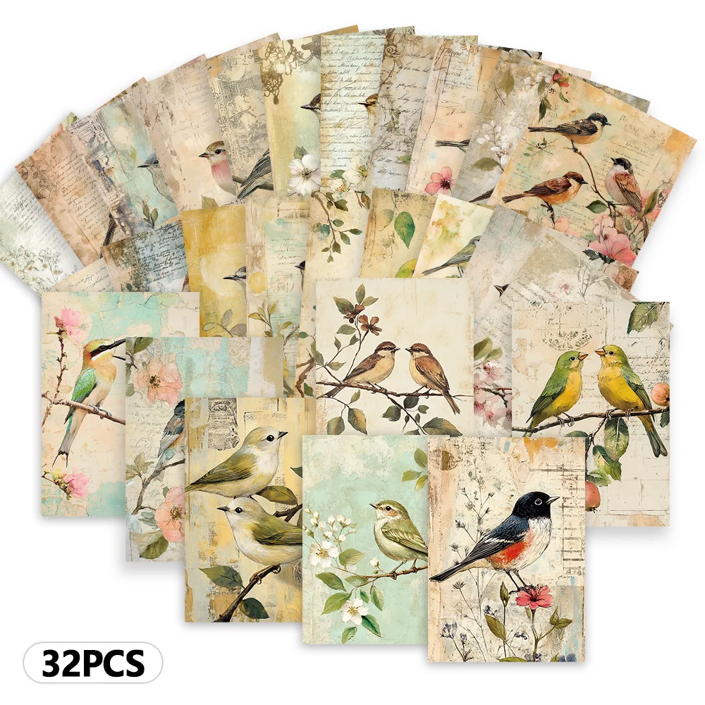 32개 빈티지 아트 엽서, 새 테마, 실내 침실 장식, 벽 스티커, 메시지 카드, 인사말 카드, 기념 엽서