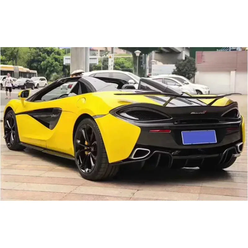 Real Carbon Fiber Rear Bumper Trunk Diffuser Spoiler Cover For Mclaren 540C 570S 2015 2016 2017 2018 2019