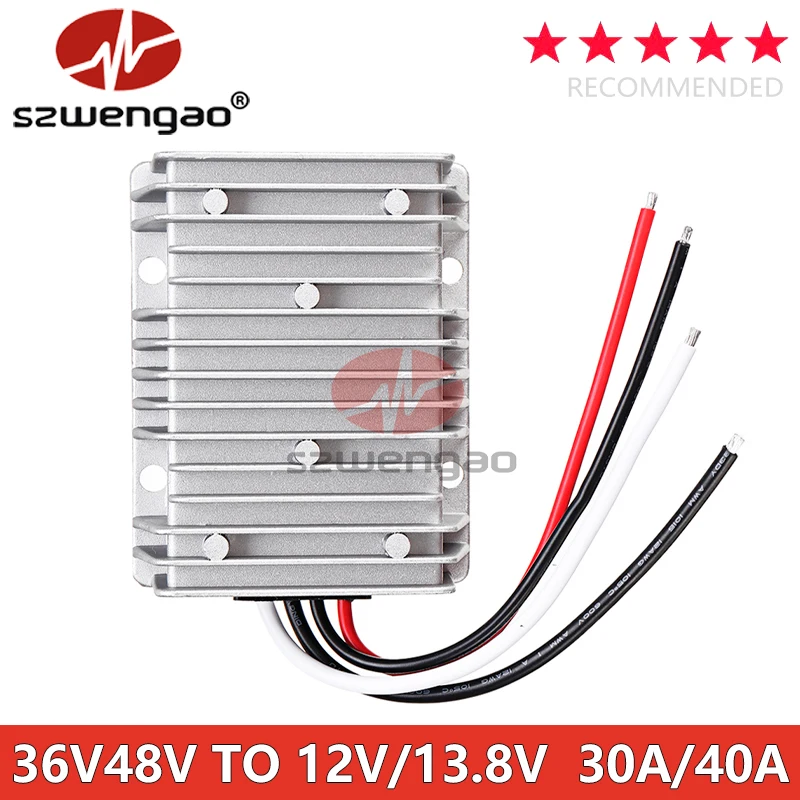 Best Quality DC DC 12V 13.8V 24V 36V 48V 60V Buck DC Converter 30A 40A Power Inverter with CE ROHS Certificate for Car Phone LED