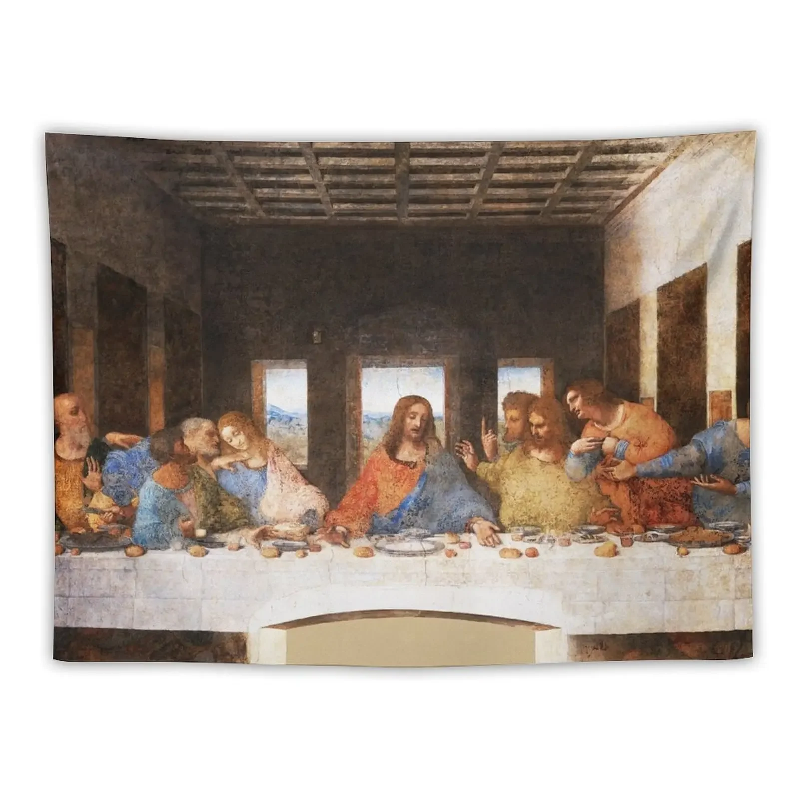 

The Last Supper by Leonardo Da Vinci Tapestry Room Decorator Wall Hanging Tapestry