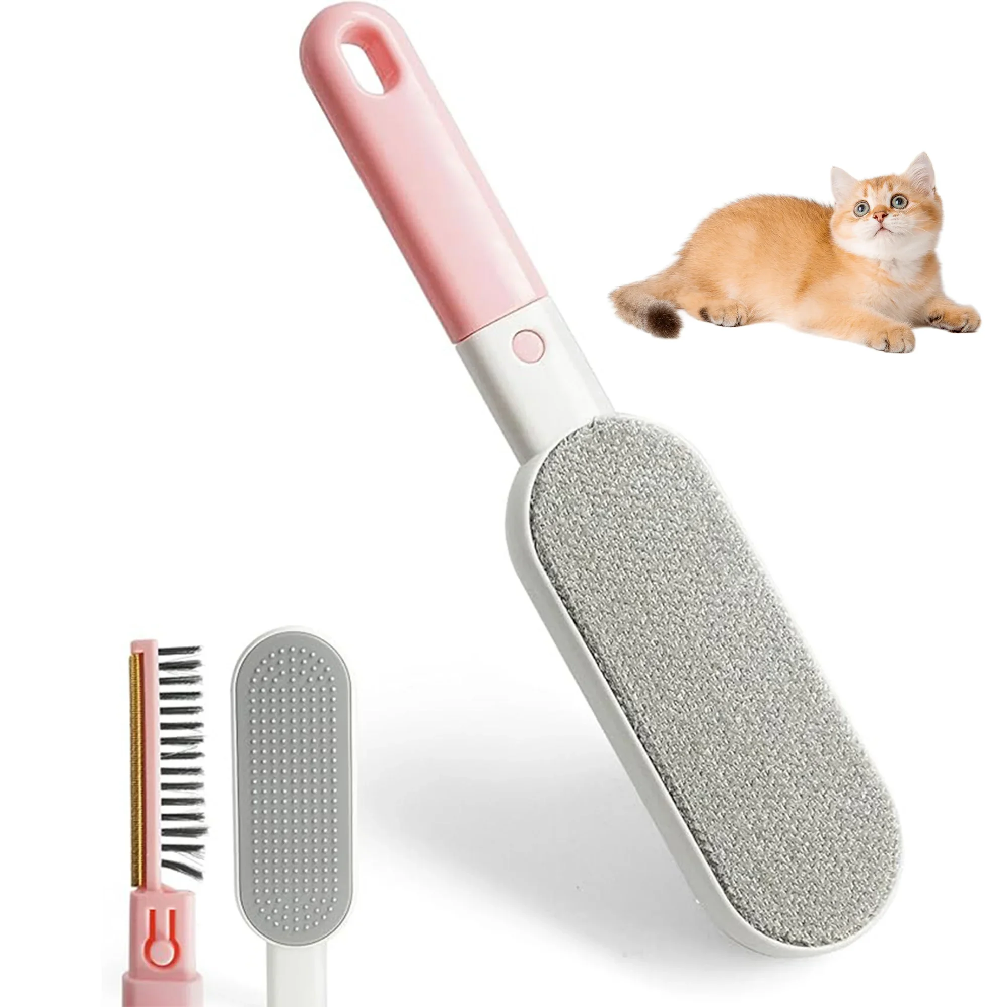 4-in-1 multifunctional electrostatic hair removal brush, clothing sofa hair adhesive, pet hair scraper