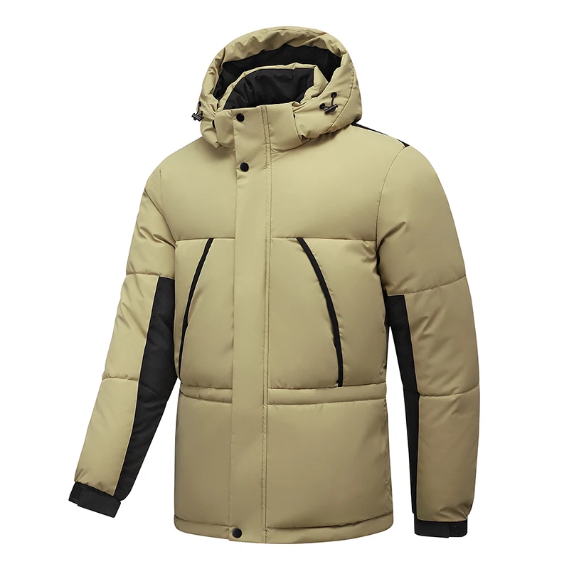 Chaqueta de algodón con capucha para mantener el calor y agregar forro polar grueso, chaqueta informal para parejas con fle grueso, Otoño e Invierno