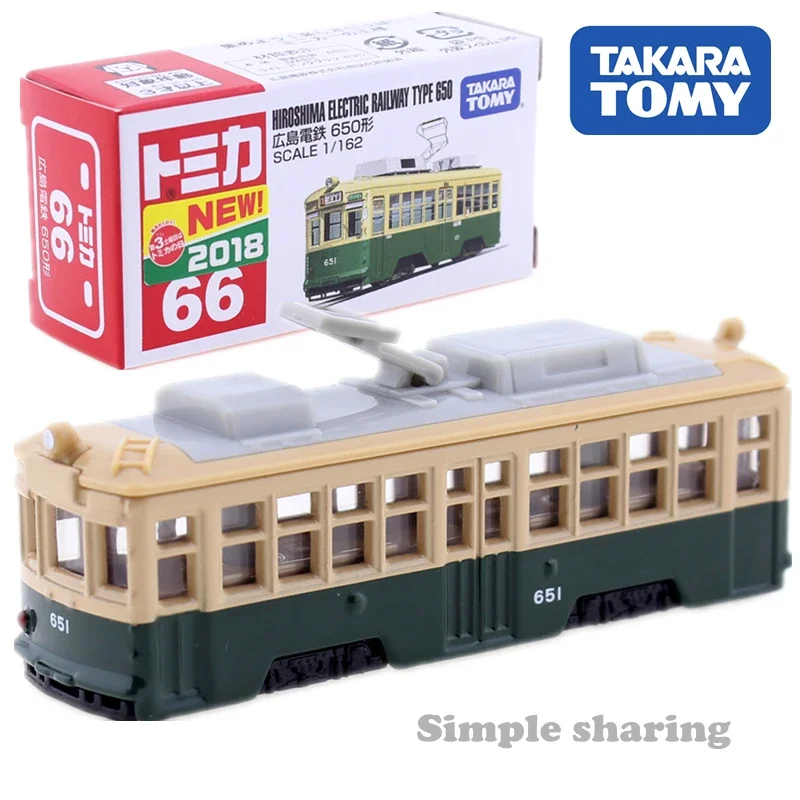 

Takara Tomy Tomica No.66 хирошима Электрический Железнодорожный тип 650 масштаб 1/162 автомобиль Детский фотоаппарат литая металлическая модель новая