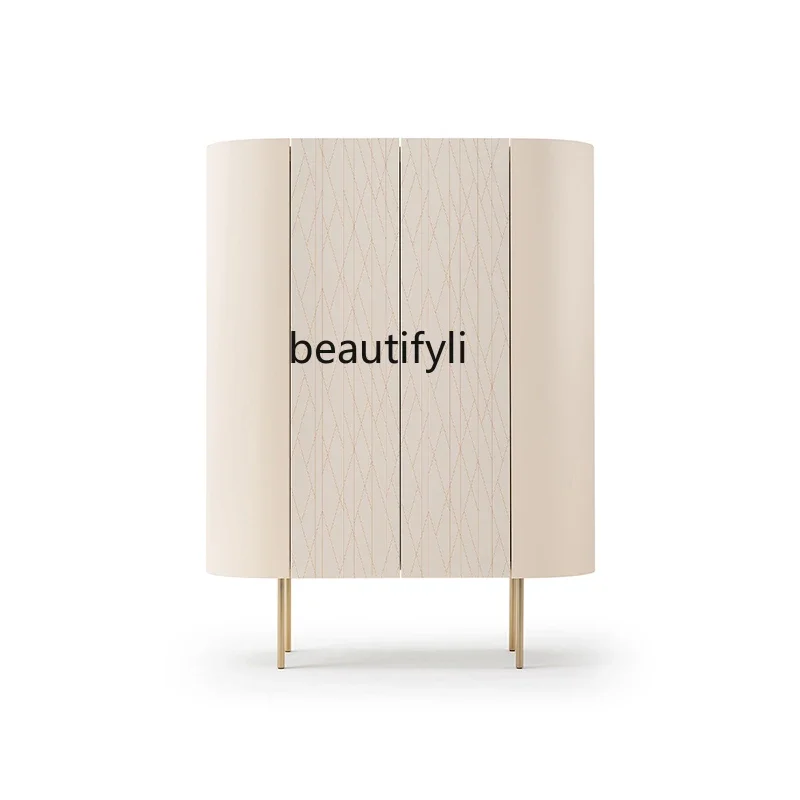 

A15 Italian Minimalist Double Door Wine Cooler Light Luxury Sideboard Cabinet Modern Restaurant Decoration Locker Designer Recom