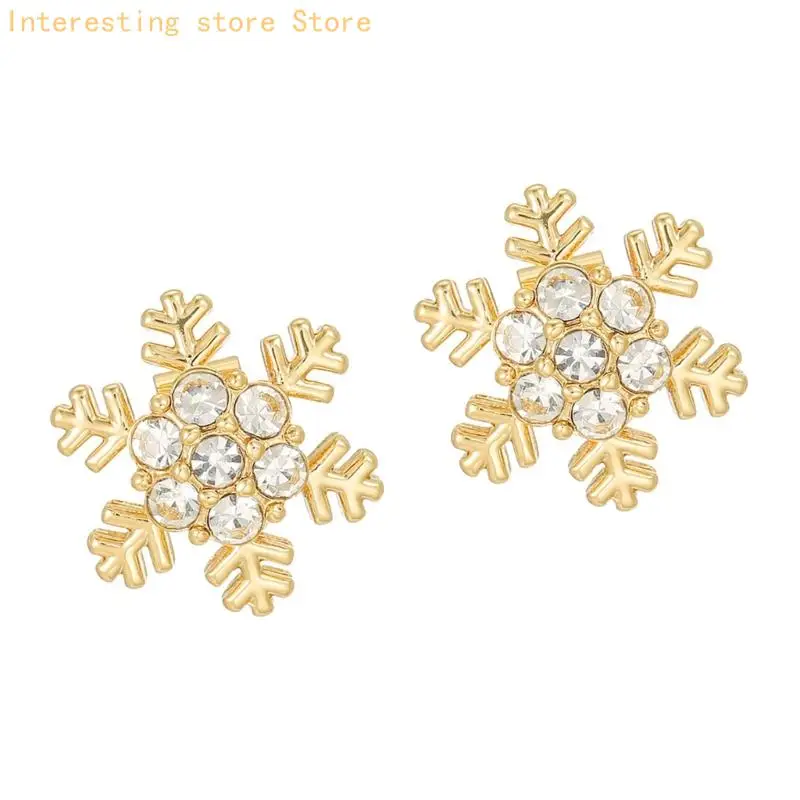 Schneeflocken-Ohrhaken-Charm-Ohrclip für Freeclip 1/2 Zubehör für den täglichen Look 55KC – Detail 3