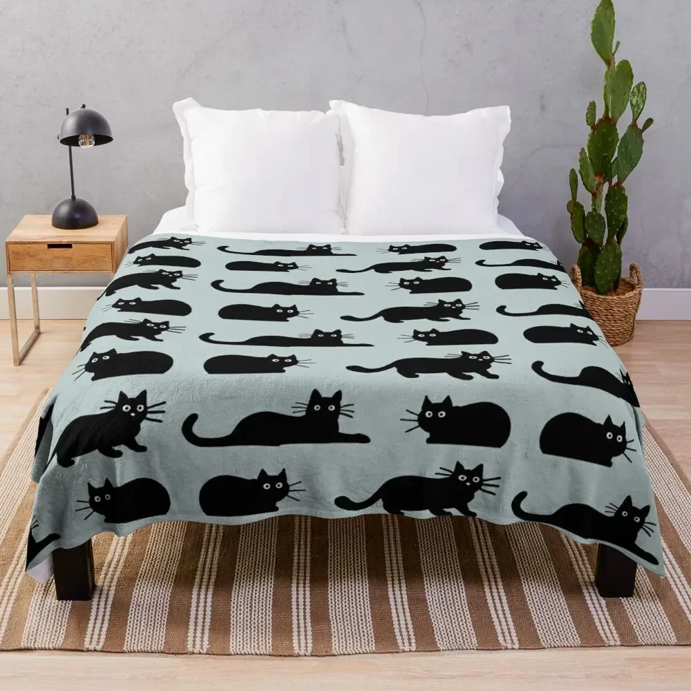 

Black Cat Throw Blanket Decorative Sofa Baby Blankets