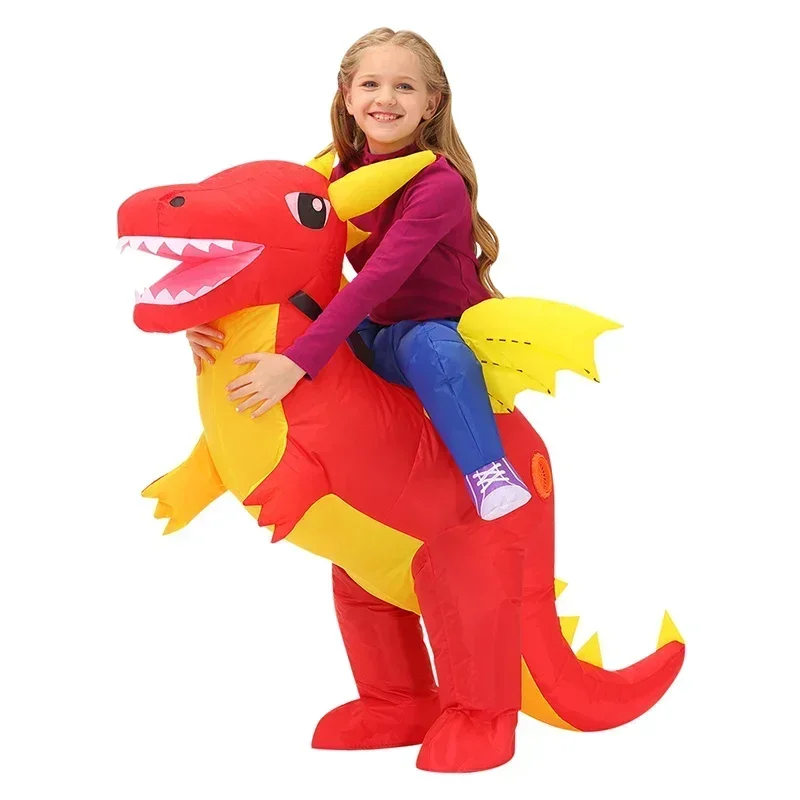 Riding Tyrannosaurus Inflatable cosplay costume women Dinosaur Clothes Holiday Show Party Christmas Valentine's Day Halloween