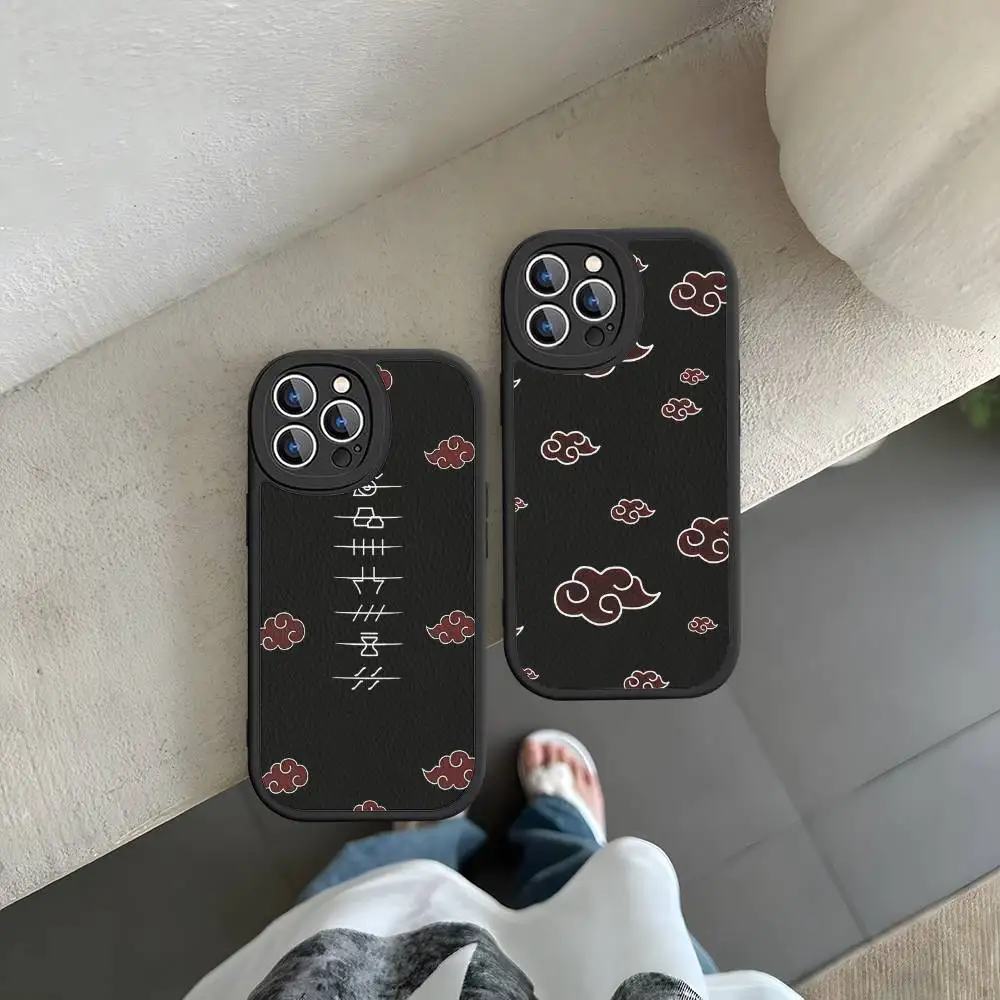 Чехол для телефона Anime N-NARUTOS для IPhone 16, 15, 14, 13, 12, 11 Pro Max Plus, противоударный кожаный чехол