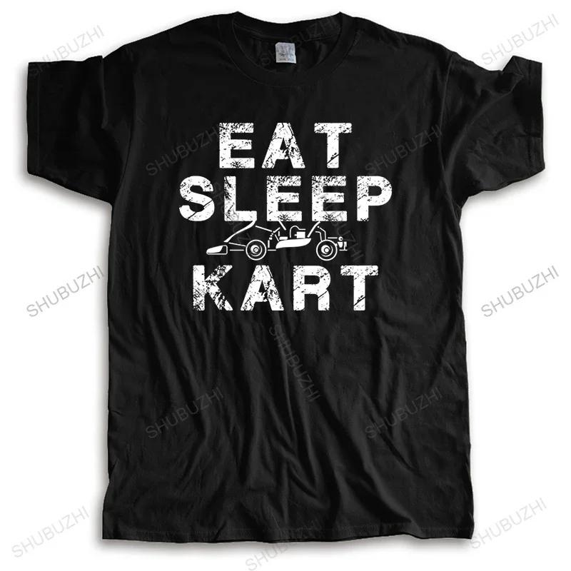 Cotton Tshirt Men Crew Neck Tops New fashion t-shirt EAT SLEEP KART brand top tees unisex teeshirt streetwear tshirt for boys