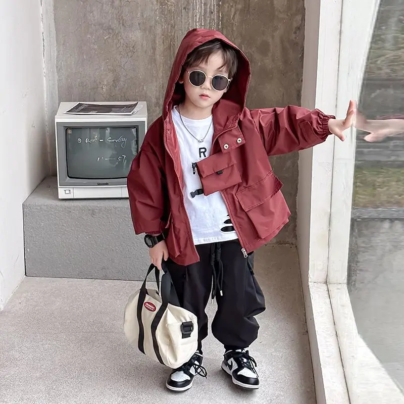 Children Clothing Autumn Winter Girls Boys Fashion Outdoor jacket Kids Zipper Coat Casual Pants Casual 2Pcs Sports suit Set