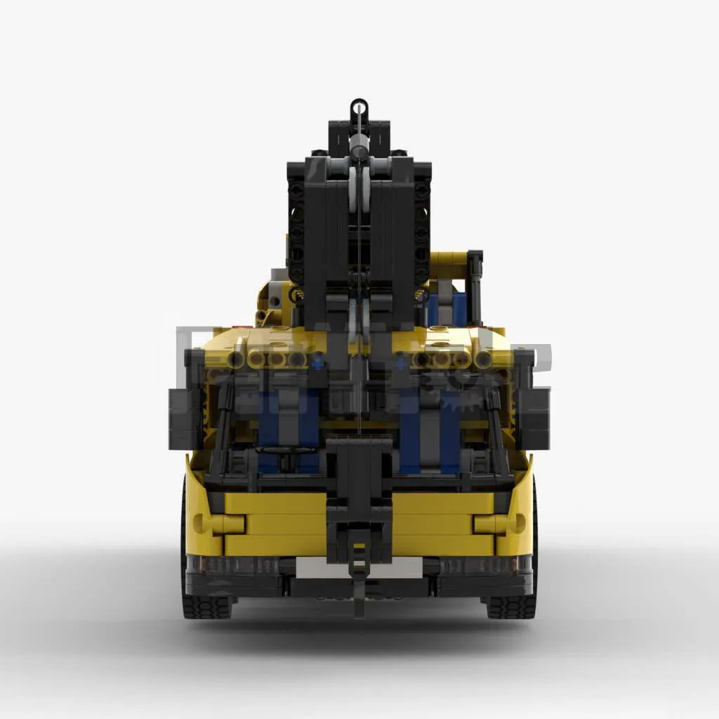 MOC-5509 grove gmk6400 guindaste móvel mk iii por motomatt bloco de construção modelo emendado brinquedo elétrico quebra-cabeça crianças presente