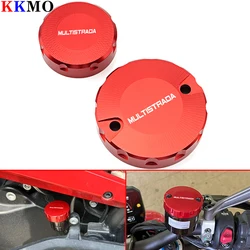 Multistrada Accessories CNC Front Brake Reservoir Fluid Tank Cover For Ducati Multistrada 950 1100 1200 1260 1200S 1260S V2 V4