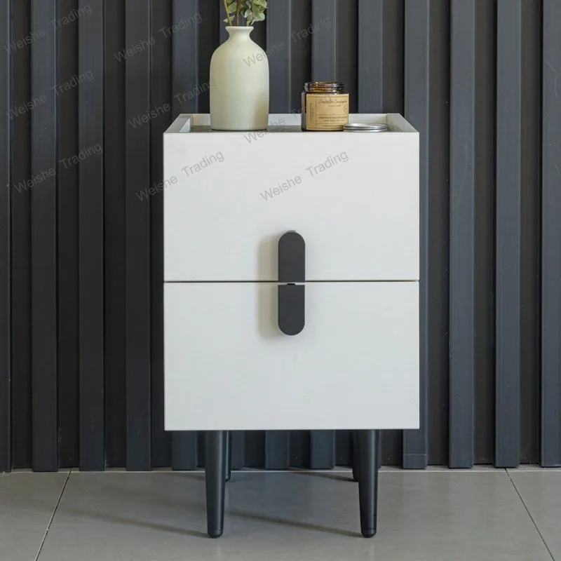 Nordic simple ultra-narrow bedside table modern light luxury bedroom mini 30cm bedside drawer locker