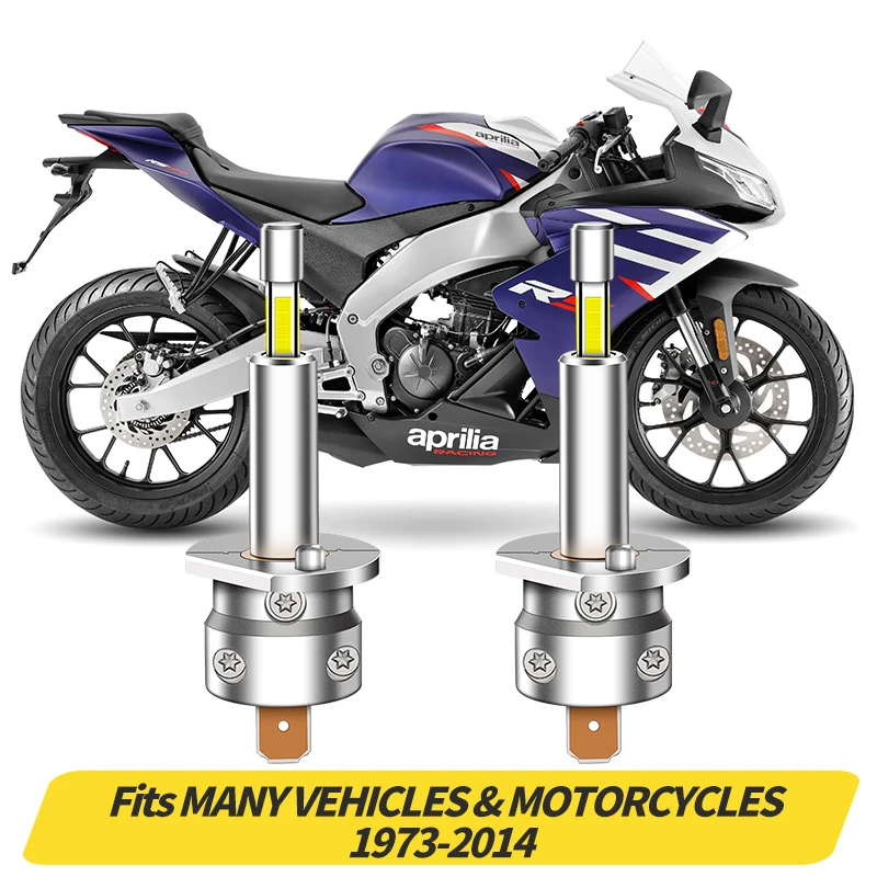 

2 шт. Canbus H1 светодиодные фары 1:1 мини-размер 360 CSP для Hi/Lo Beam подходят для мгновенных амортизаторов и мотоциклов 1973-2014 аксессуары для фар