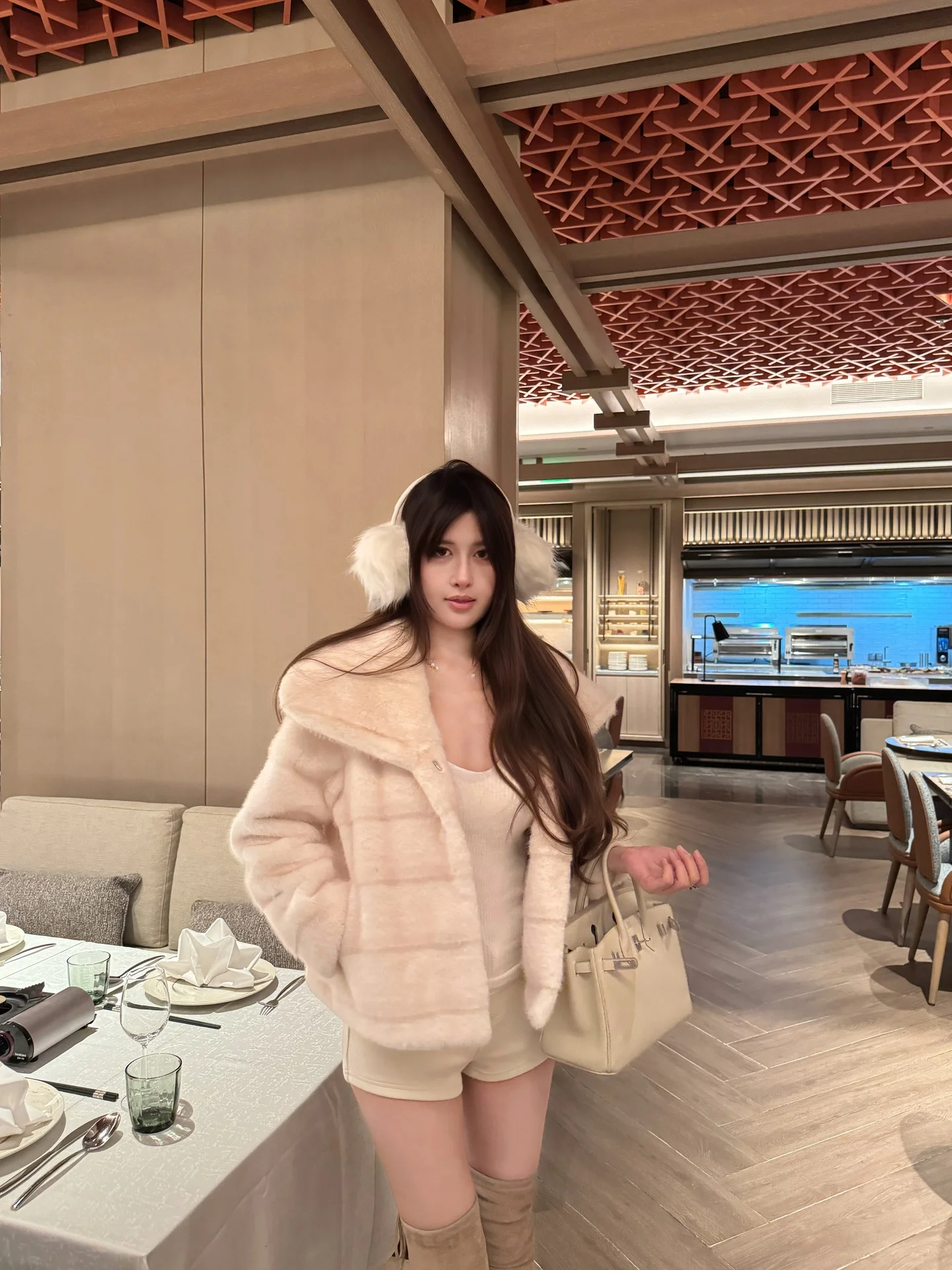 

M900 Women's Faionable ort Fur Jaet Autumn Winter New Arrival Sli Cact Size Spring Commute Sle Eco-friendly