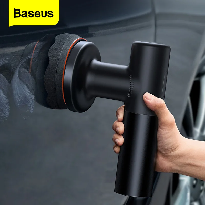 Baseus Cordless Car Polisher Wireless Electric Polishing Machine 3800rpm Adjustable Auto Buffing Waxing Machine Car Polish Tools