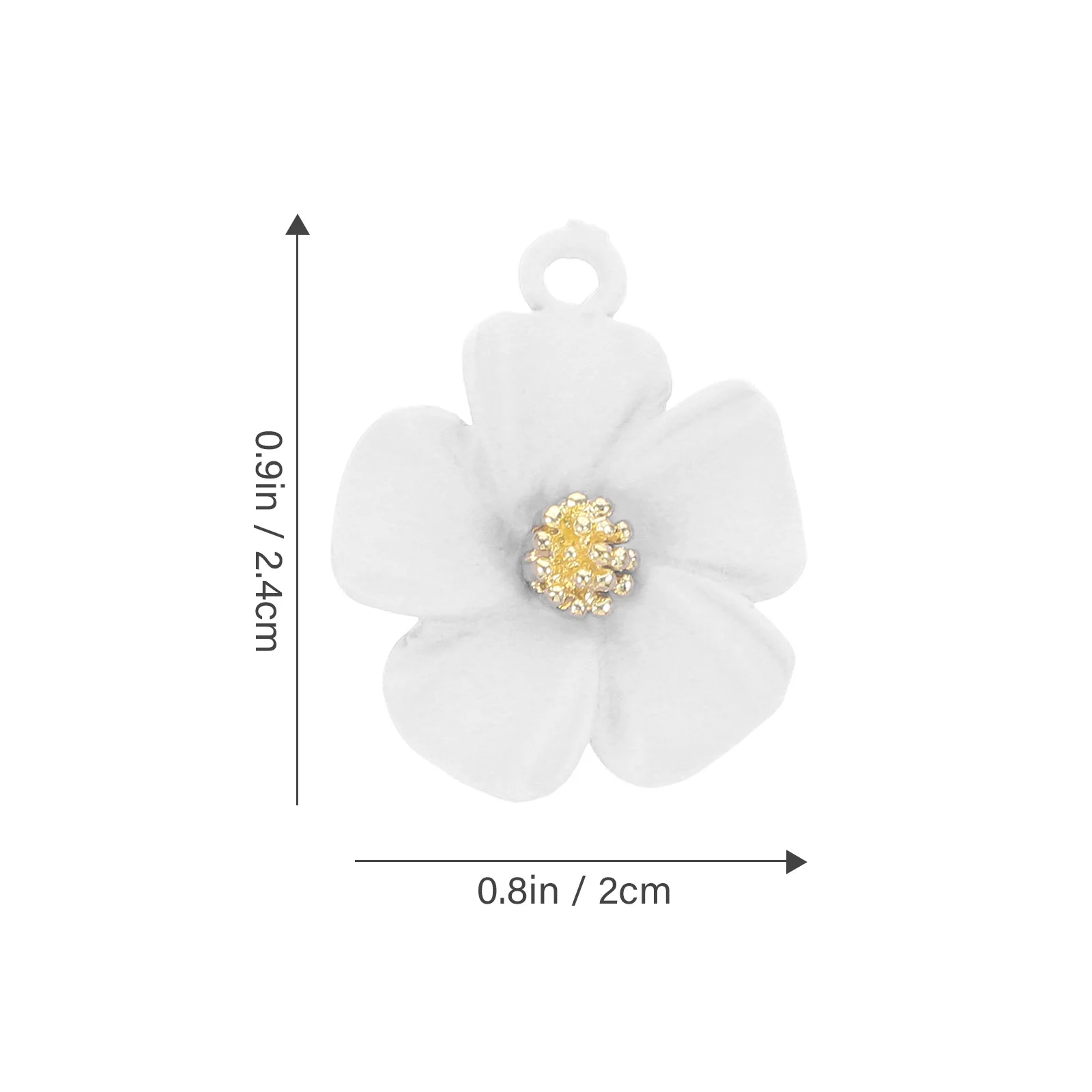 10 قطع زهرة قلادة الاكريليك سحر الأقراط خفيفة الوزن مستلزمات صناعة المجوهرات السحر السائبة لمجموعة سوار قلادة الحرفية