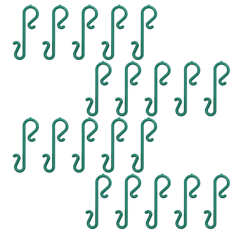 

100 Pcs Hanging Christmas Decor Wreaths Decoration Mini Hooks Green Xmas Decorations
