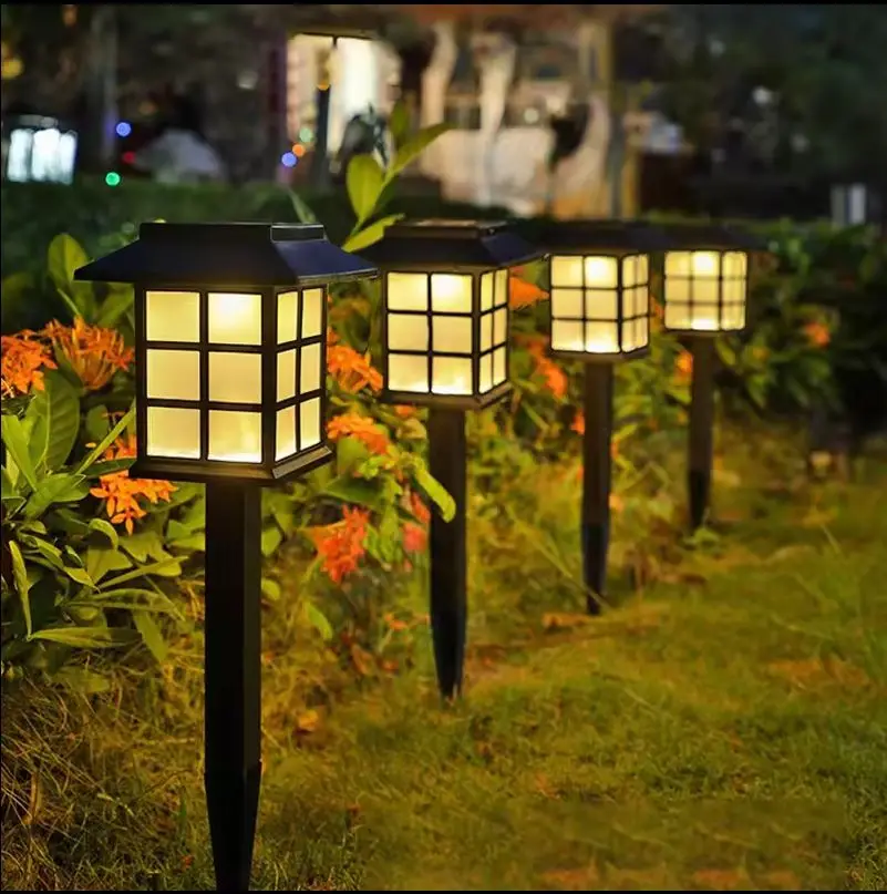 

2 Pack Solar Pathway Lights Outdoor Solar Lamp Waterproof Landscape Lighting for Garden Yard Patio Walkway Decor LED Lawn Lamps