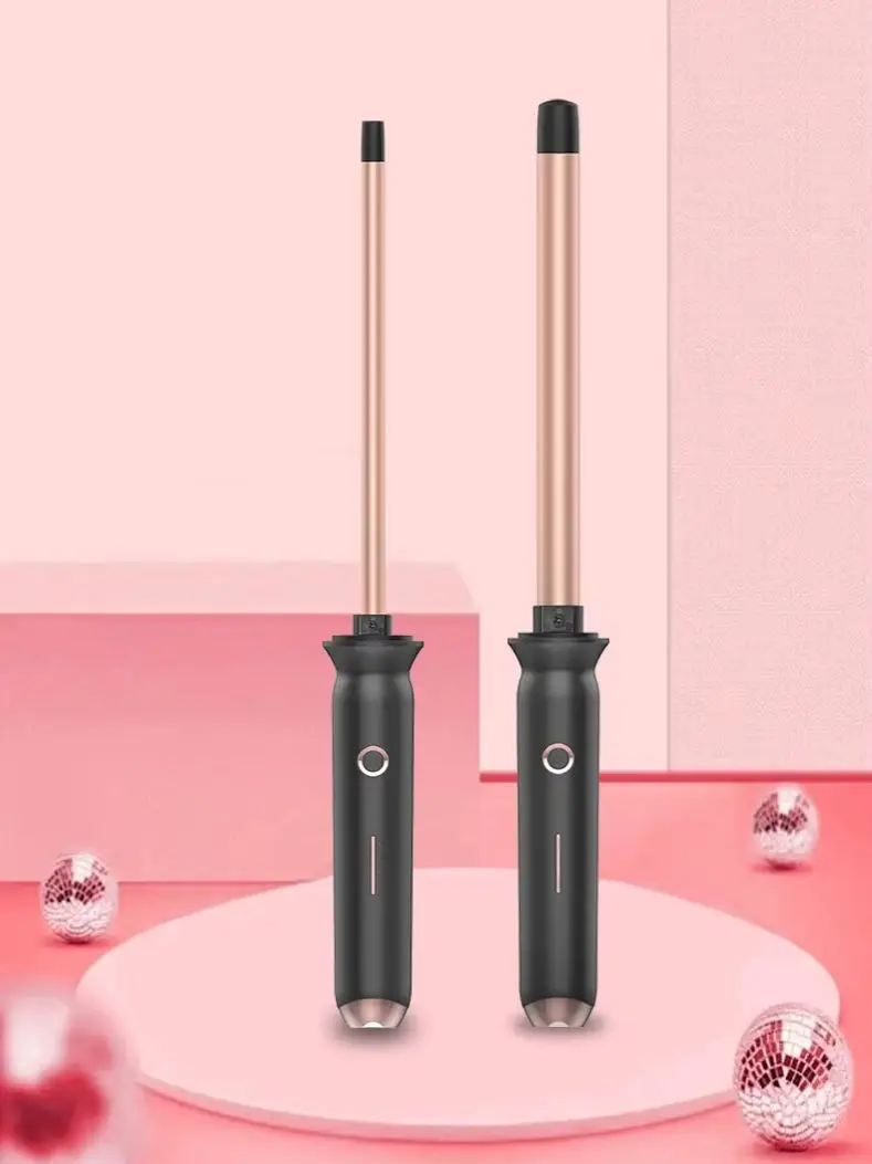 US-Stecker Typ A, brandneuer 9-mm-Lockenstab, erzeugt wellige Locken, tragbar und praktisch, ideal als Geschenk für die Feiertage. – Detail 2