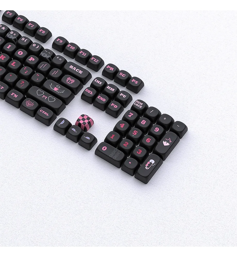 Spot shackle keycap MOA highly sublimated 131 key magnetic axis DIY small full set of PBT customization