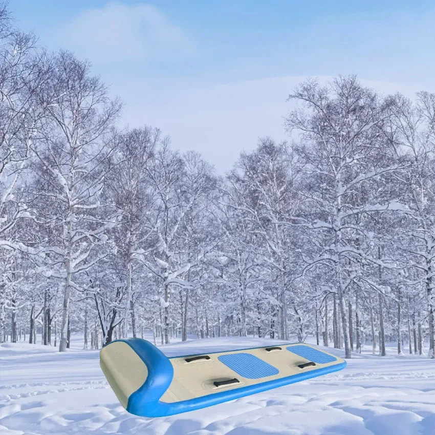 Fabrikpreis Winter Langlebiger PVC-Aufblasbarer Luftkissen-Schlitten Robuster Schneeschlitten Wassersport-Zugboot