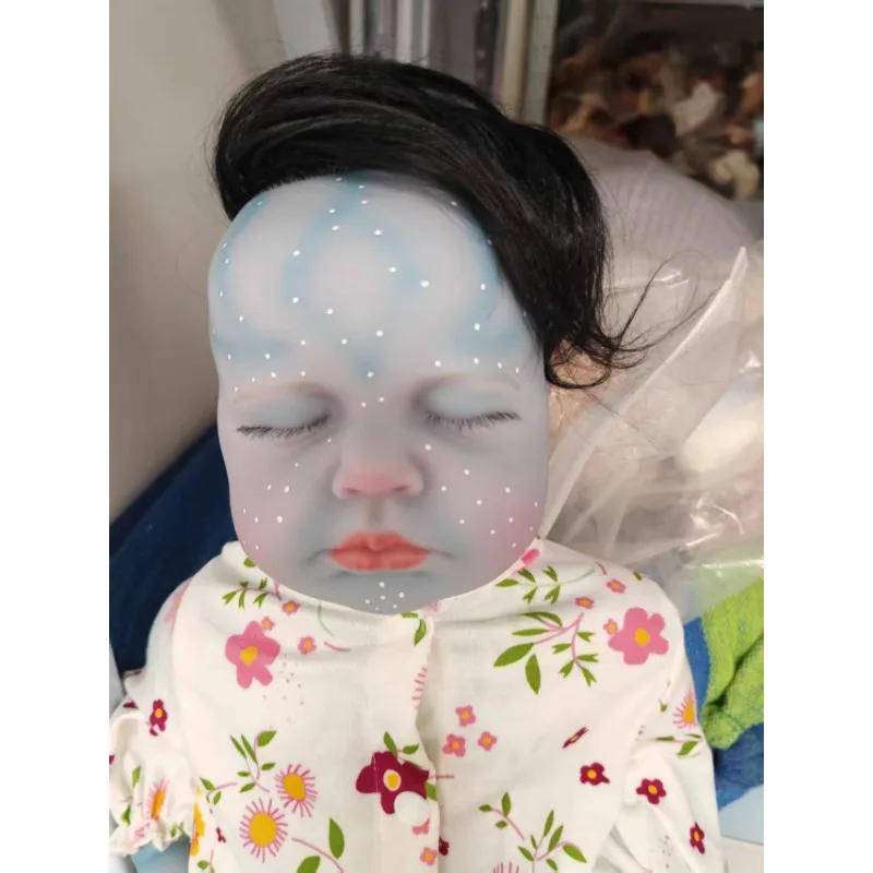 49 センチメートルシリコーンベビードール LouLou リアルな女の子 3D スキンリアルな赤ちゃん人形 Muñeca Bebe Reborn