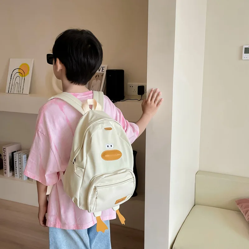 Sac à dos en toile de dessin animé pour enfants, sac d'école pour tout-petits, sacs à dos mignons, mère, garçon, fille