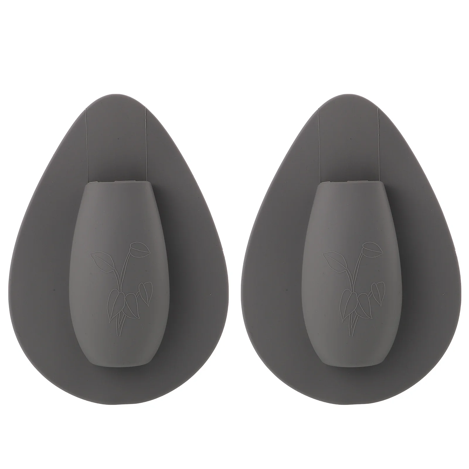 

2Pcs No Trace Silicone Vase Exquisite Workmanship Wall Hanging Plant Vase Home Office Decor Gift Accessory
