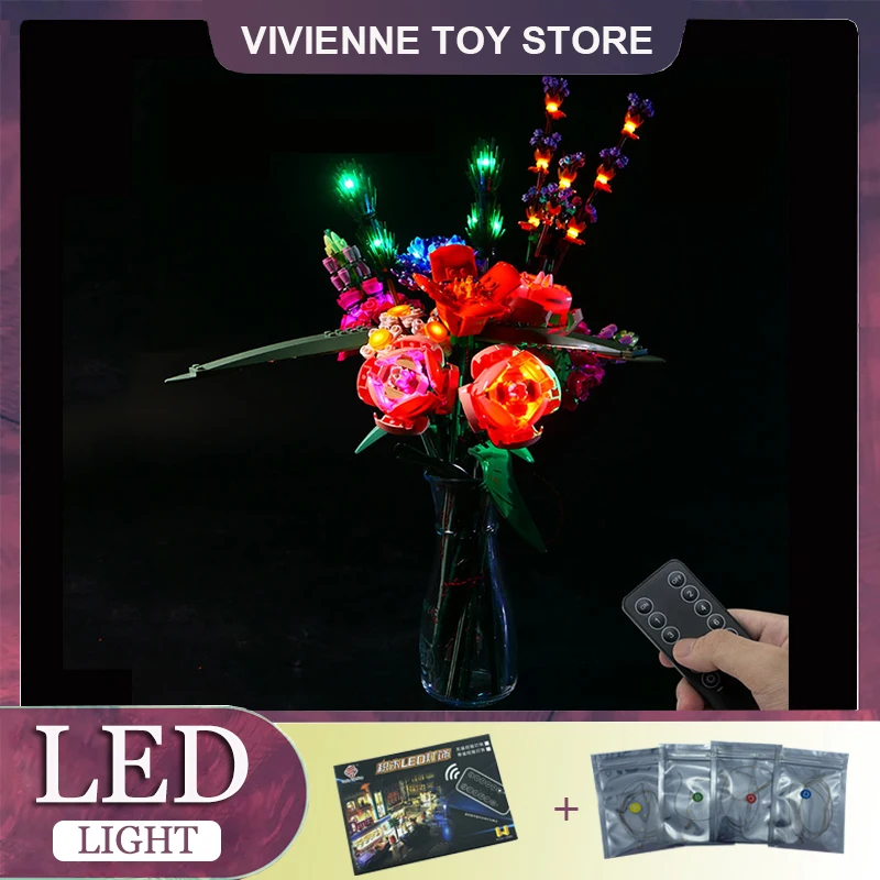 

RC DIY LED Light Kit For LEGO 10280 Flower Bouquet Botanical Building Block Set（Only LED Light,Without Blocks Model）