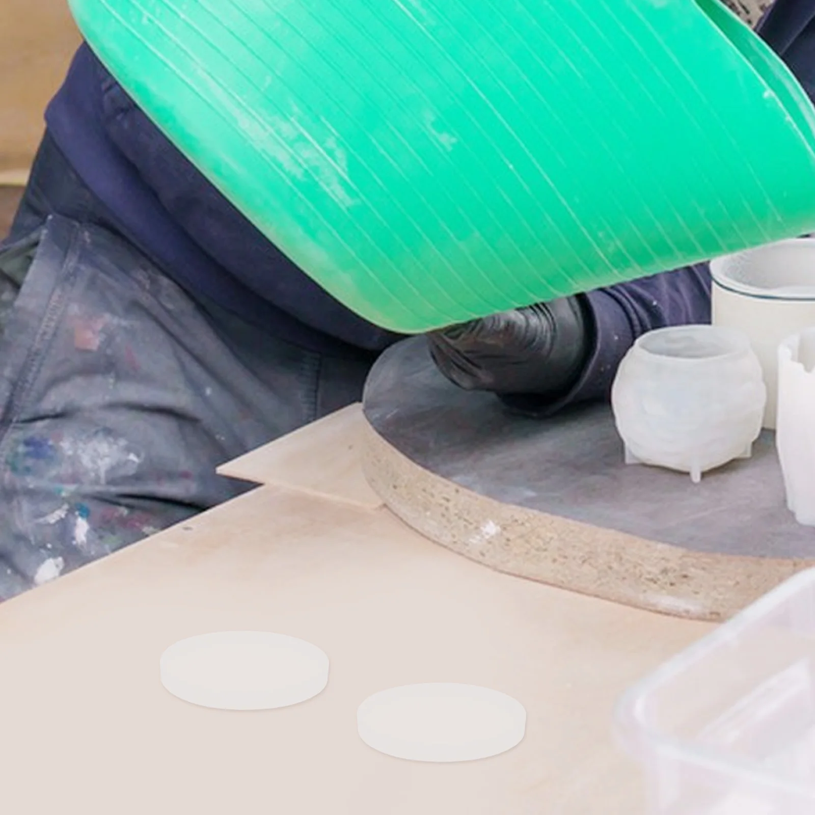 

4 Pcs Coaster Mold Silicone Resin Epoxy Handmade DIY Craft Jewelry Accessories Coasters Durability Elasticity Easy Demold